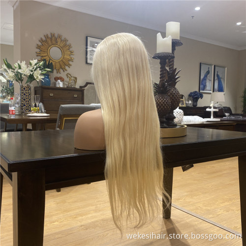 Wholesale Brazilian 613 Virgin Human Hair Full Lace Wigs For Black Women,100% Cheap Natural Blonde Human Hair Wigs Lace Front